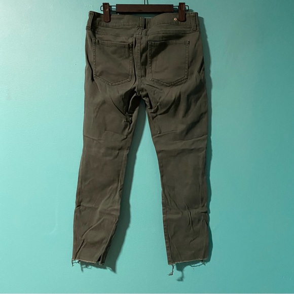 Cabi 2 Hunter Green Moto Zip Skinny Jeans Style 3388 - Picture 7 of 8